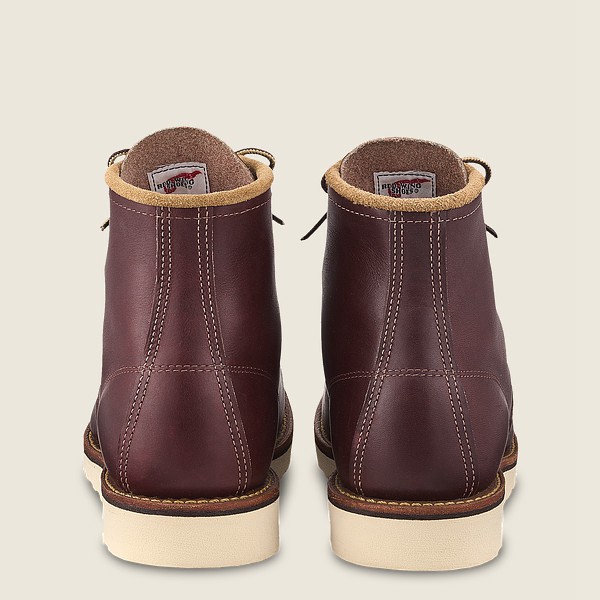 Bottes Red Wing Heritage - Classic Moc - 6-Inch Mesa Cuir - Bordeaux - Homme 092TDHWIX